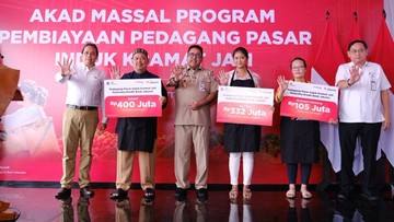 Pemprov DKI Salurkan Bantuan Modal Rp 48 M ke 167 Pedagang Pasar Kramat Jati