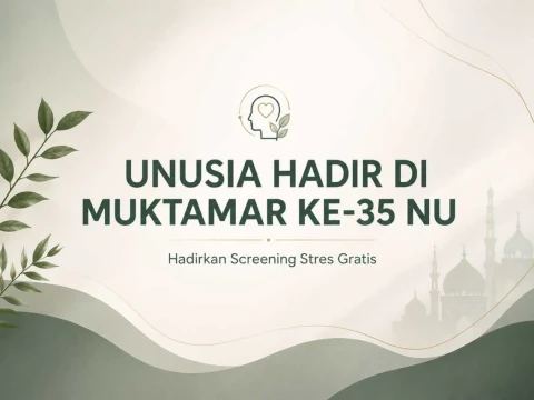 Di Muktamar ke-35 NU, Unusia Buka Screening Stres Gratis