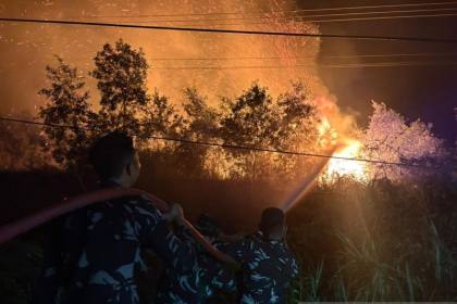Personel TNI AU tangani karhutla di Sumatera Selatan