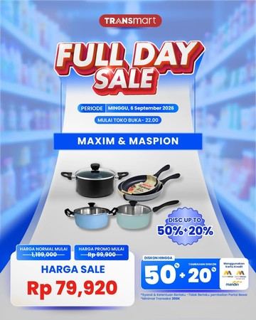 Berburu Peralatan Masak Murah di Transmart Full Day Sale, Harga Mulai Rp 70.000