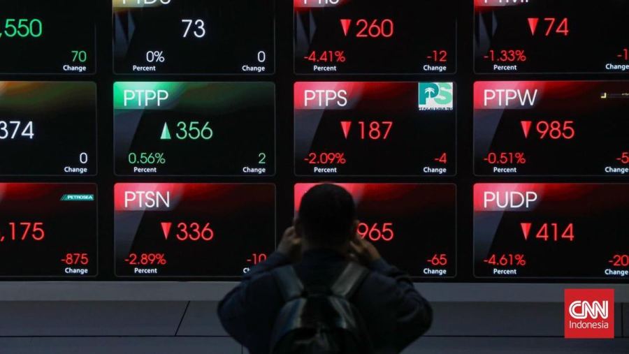IHSG Melemah ke 6.619 Awali Pekan Ini, 332 Saham Merah