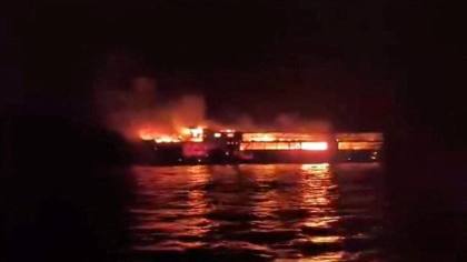 Kapal Feri Terbakar di Tengah Laut, 5 Tewas dan 80 Orang Hilang