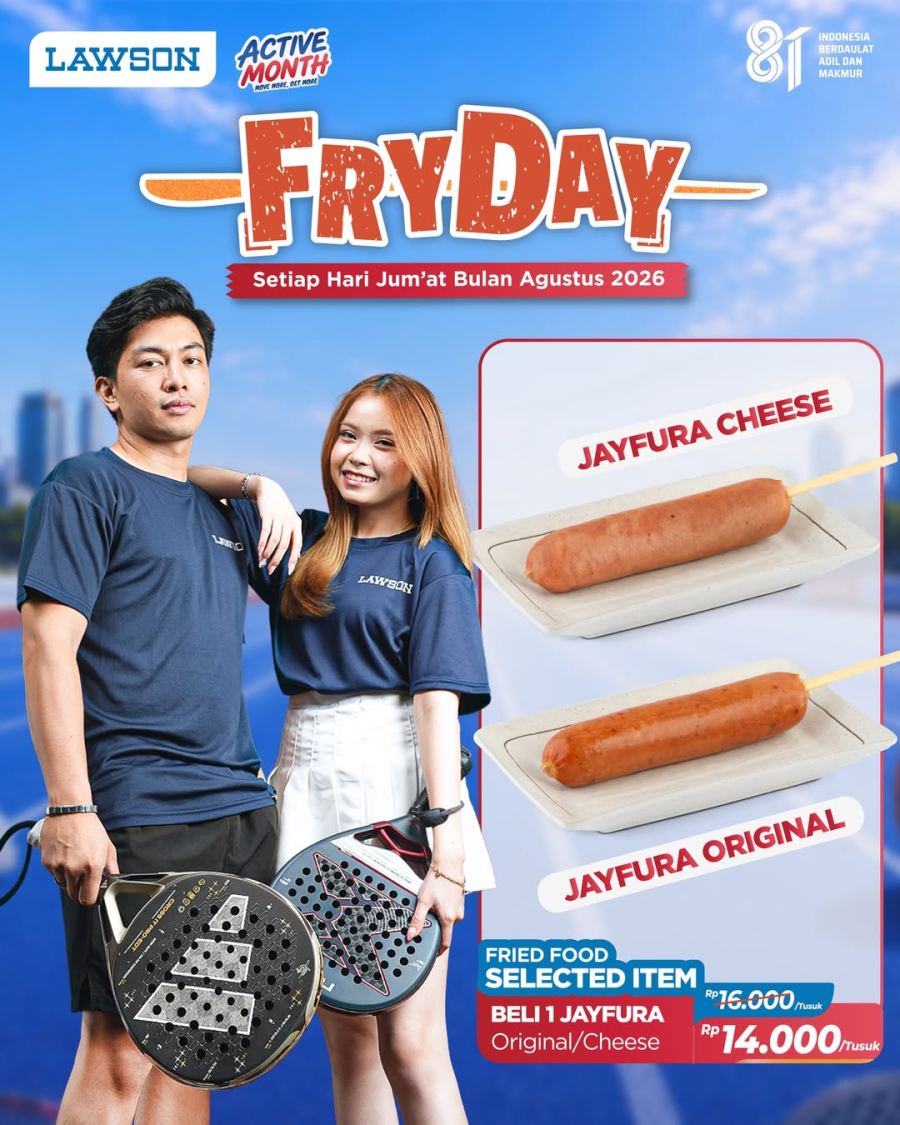 Promo Fryday di Lawson Jumat Ini, Beli 1 Tusuk Jayfura Cuma Rp 14.000