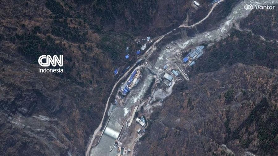 Penampakan Terbaru Banjir Bandang Nepal via Satelit