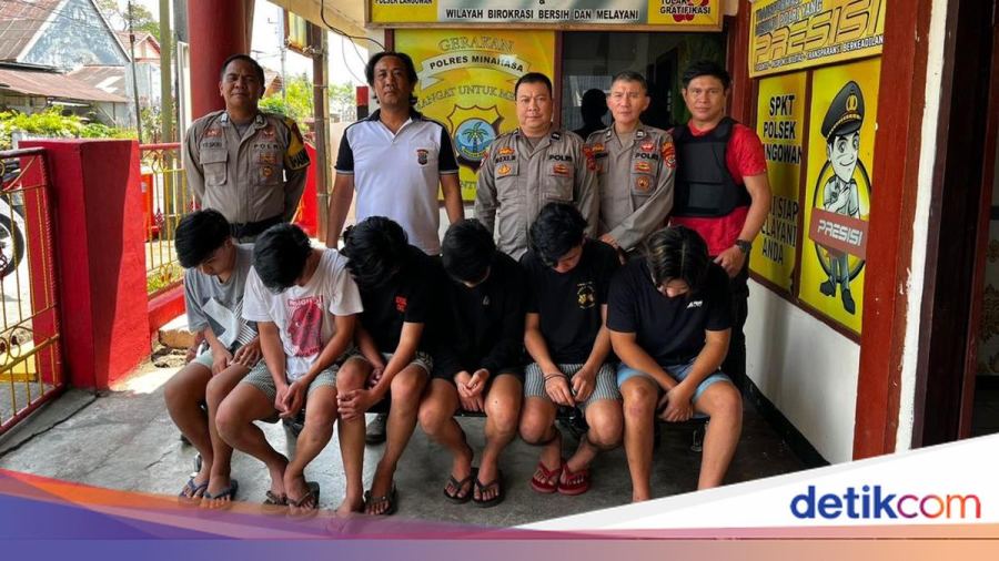 6 Remaja Bikin Onar-Aniaya 2 Siswa SMAN 2 Langowan Minahasa Ditangkap