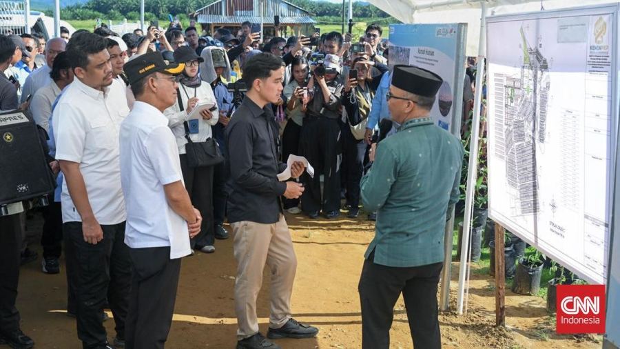 Gibran Pastikan Huntap Buat Penyintas Banjir di Tapsel Segera Dibangun