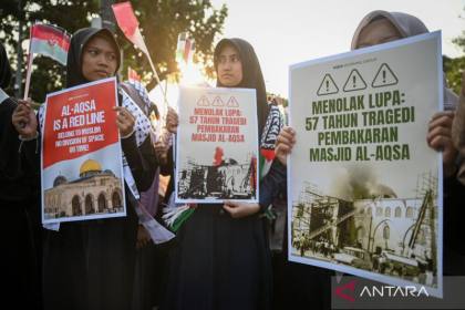 Pemukim Israel berupaya bakar masjid di Nablus