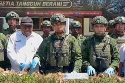 Pangkogabwilhan: Satgas Yonif 725/WRG temukan ladang ganja KKB di Kurima