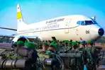 655 Prajurit TNI Diterbangkan dari Jakarta ke Kalimantan Bantu Padamkan Karhutla
