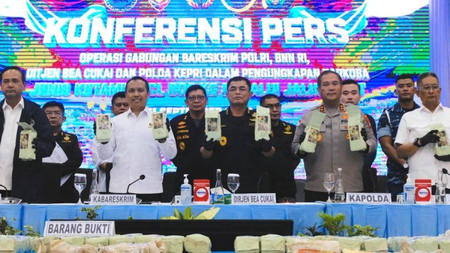 Bea Cukai Amankan Kargo 800 Kg Ketamin dari Kapal Asing di Natuna