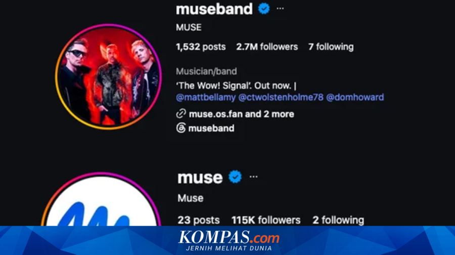 Band Muse Kehilangan Handle @muse, Diambil Alih Agen AI Meta