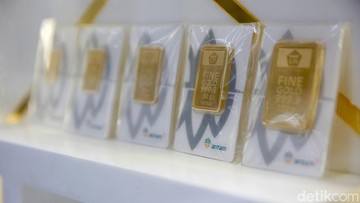 Harga Emas Antam Hari Ini Jatuh hingga Rp 40.000 per Gram!