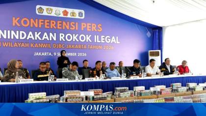 Jakarta Jadi Transit Rokok Ilegal, 10,7 Juta Batang Diamankan