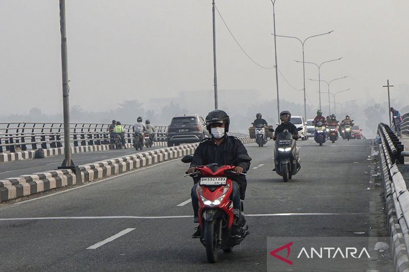 BNPB ingatkan warga di wilayah terdampak karhutla gunakan masker