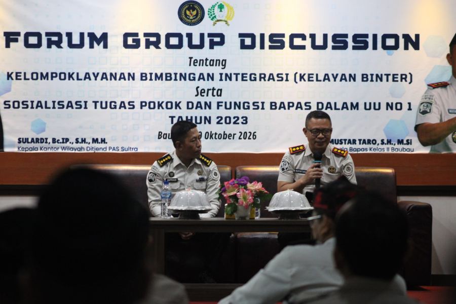Perkuat Sinergi Lintas Sektor, Wujudkan Pembimbingan Kemasyarakatan Terpadu Lewat FGD