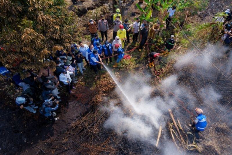 Pemerintah perkuat sumber air percepat penanganan Karhutla Banjarbaru
