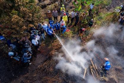 Pemerintah perkuat sumber air percepat penanganan Karhutla Banjarbaru