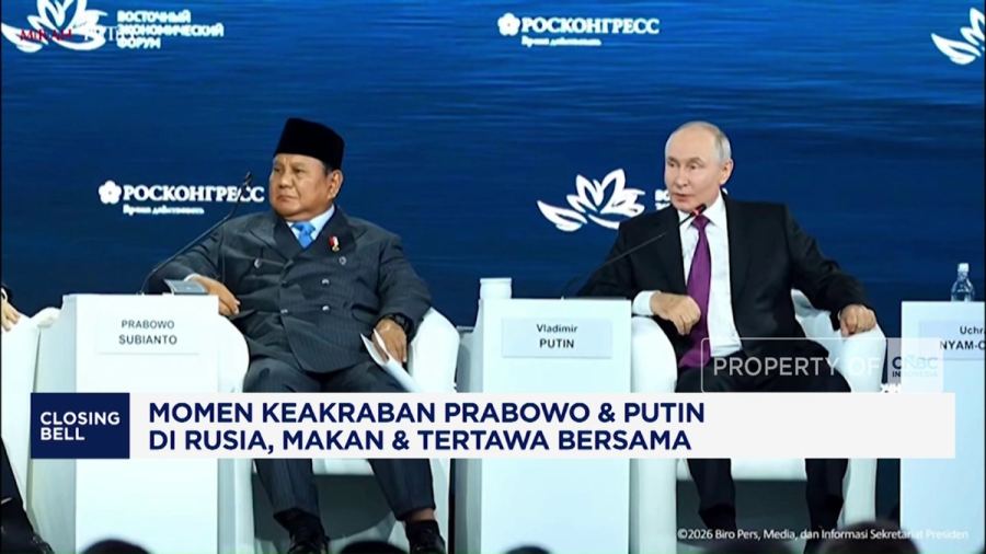 Momen Keakraban Prabowo dan Putin di Rusia, Makan dan Tertawa Bersama