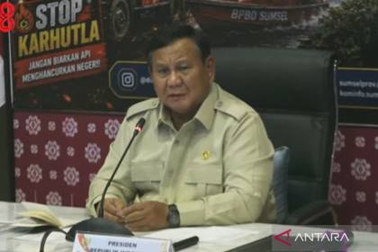 Prabowo dorong inovasi tepung singkong untuk padamkan karhutla