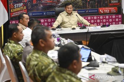 Prabowo apresiasi "hotspot" karhutla di Sumsel berkurang