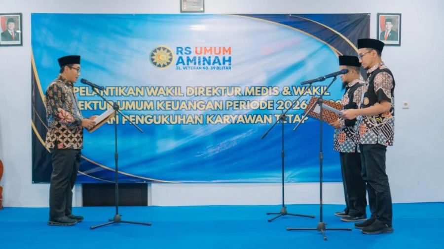 MPKU PWM Jatim Lantik 2 Wakil Direktur RSU Aminah Blitar, Prof. Mundakir: Pintar Saja Tidak Cukup
