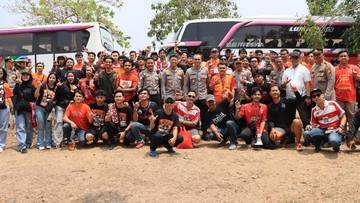 Polrestro Bekasi Kota Kawal The Jakmania ke GBK, Titip Jaga Kondusivitas