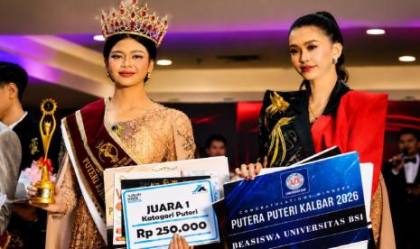 Universitas BSI Pontianak Dukung Putera Puteri Kalbar 2026
