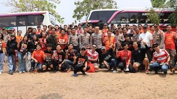 Polrestro Bekasi Kota Kawal The Jakmania ke GBK, Titip Jaga Kondusifitas