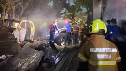 Bengkel Ketok Magic di Moncongloe Maros Terbakar, Mobil dan Motor Hangus