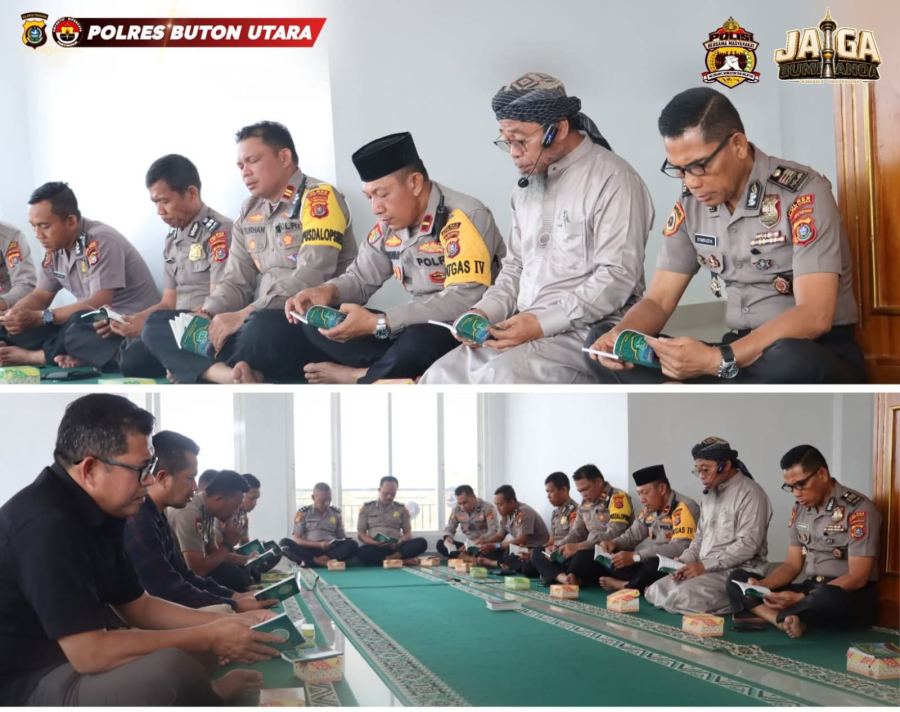Polres Buton Utara Tingkatkan Pembinaan Rohani dan Mental Personel