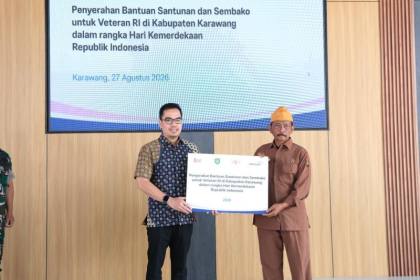 Peruri salurkan bantuan kepada 59 veteran di Karawang