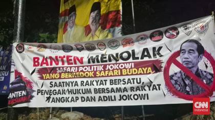 Spanduk Penolakan Safari Jokowi Muncul di Tangerang, PSI Buka Suara