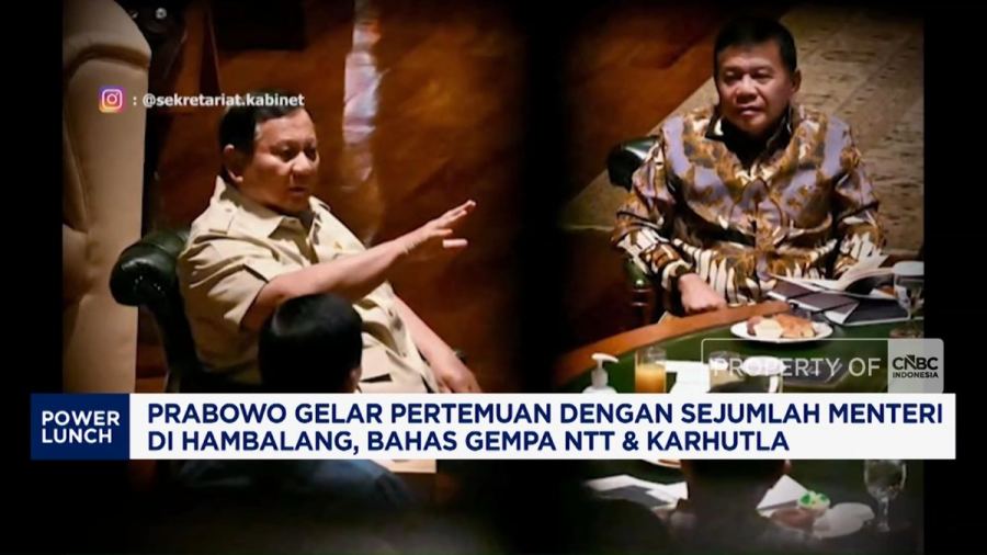 Prabowo Gelar Pertemuan Dengan Sejumlah Menteri di Hambalang, Bahas Ge