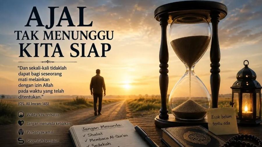 Allah Tak Menunda Ajal, Jangan Kita Menunda Tobat