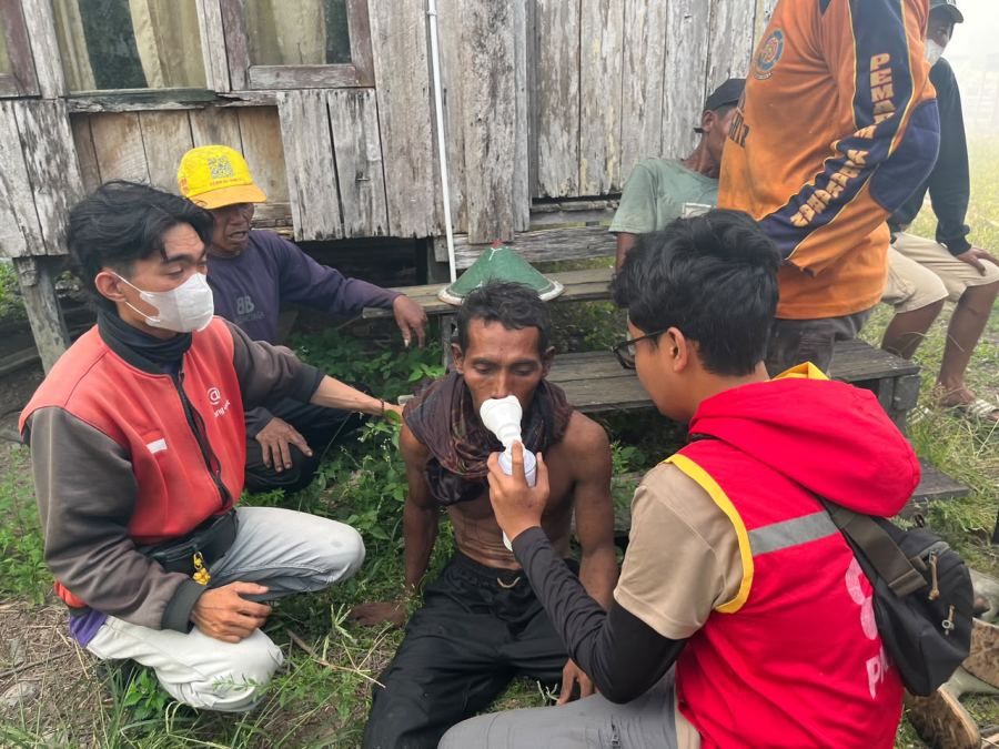 Ancaman Kabut Asap, Lazismu Dirikan Rumah Oksigen dan Bagikan Masker untuk Warga Terdampak