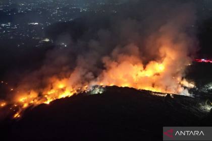 Api TPAS Galuga kembali membesar setelah sempat terkendali
