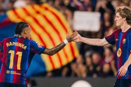 Raphinha dan Yamal masing-masing dua gol, Barcelona tekuk Rayo 5-2
