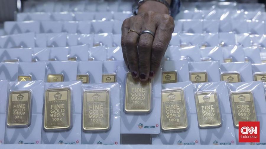 Harga Emas Antam Terjun Rp40 Ribu ke Rp2,624 Juta per Gram Hari Ini
