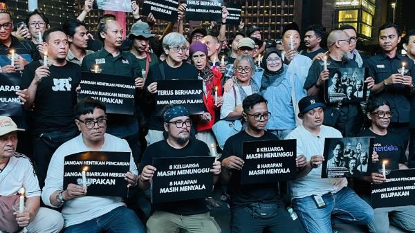 PFI Jakarta Gelar Doa Bersama untuk Keselamatan Jurnalis iNews dan 4 Wartawan yang Hilang Kontak 