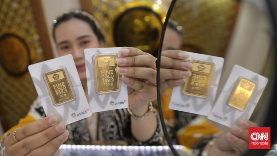Harga Emas Antam Bertahan di Rp2,670 Juta per Gram