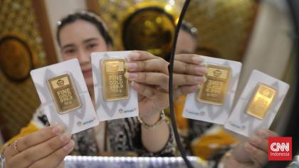 Harga Emas Antam Bertahan di Rp2,670 Juta per Gram