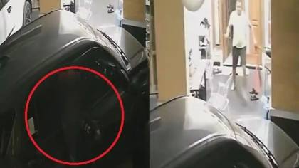 Detik-detik Pria Diduga Hendak Gasak Mobil di Anduonohu Kendari Kabur Dikejar Pemilik Pakai Parang