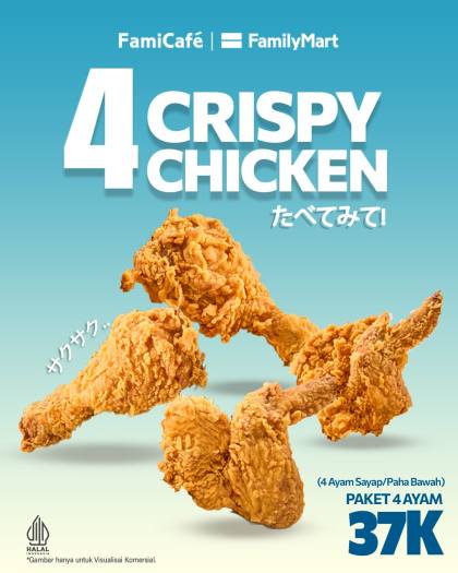 Diskon Crispy Chicken FamilyMart Hari Ini, Paket 4 Ayam Cuma Rp 37.000