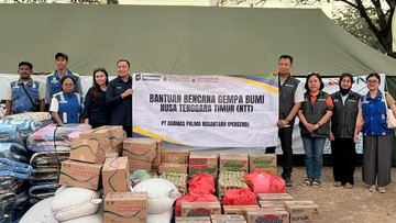 Agrinas Palma Salurkan Bantuan untuk Korban Gempa NTT
