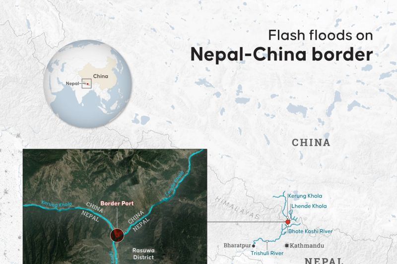 Banjir bandang di China-Nepal, 558 orang hilang termasuk 260 WN asing