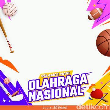 10 Twibbon Hari Olahraga Nasional 2026, Yuk Ramaikan di Medsos!