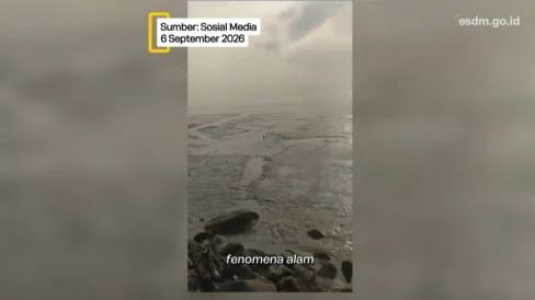 Viral Air Laut Surut karena Erupsi Anak Krakatau hingga Sebabkan Tsunami, Badan Geologi Beri Penjelasan