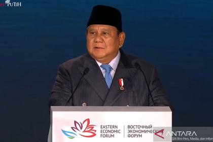 Prabowo dapat delapan kali tepuk tangan saat pidato di EEF ke-11