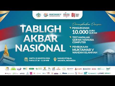 LIVE Tabligh Akbar Nasional Dirangkaikan 10.000 Guru Qur'an