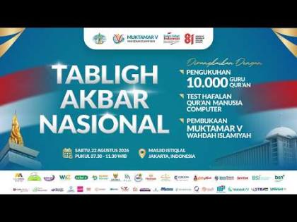 LIVE Tabligh Akbar Nasional Dirangkaikan 10.000 Guru Qur'an